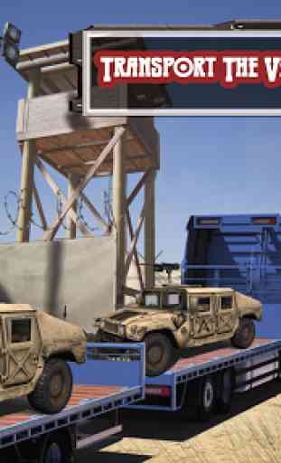 Army Transport Truck Driver 3D 2