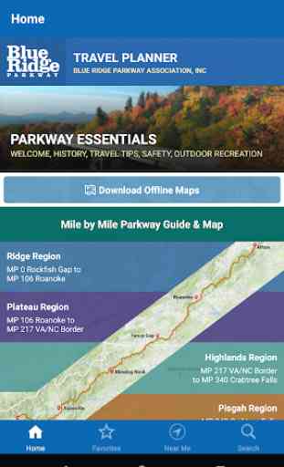 Blue Ridge Parkway Travel Planner 1