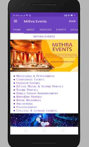 Mithra Events - Book for your event management 1