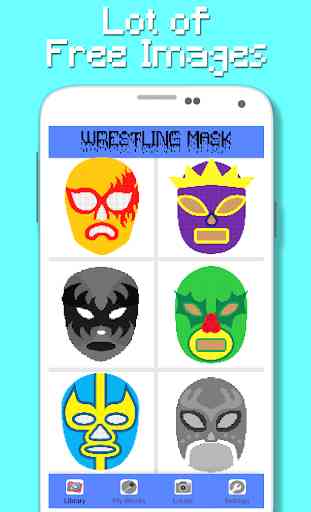 Wrestling Mask Color By Number - Pixel Art 2