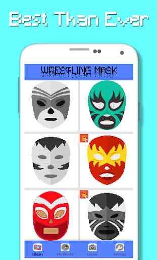 Wrestling Mask Color By Number - Pixel Art 4