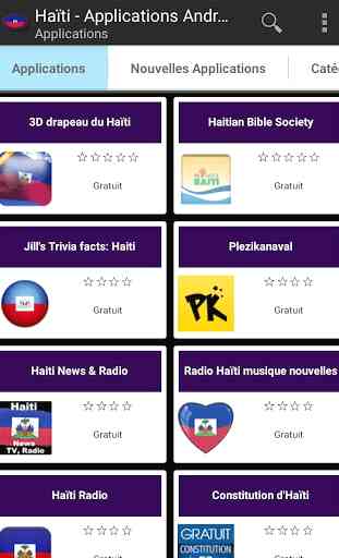 Applications haïtiens 1