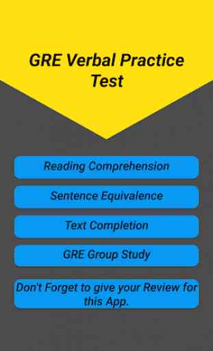 GRE Verbal Reasoning Test 1