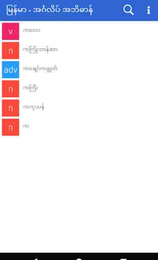 Myanmar English Dictionary 1