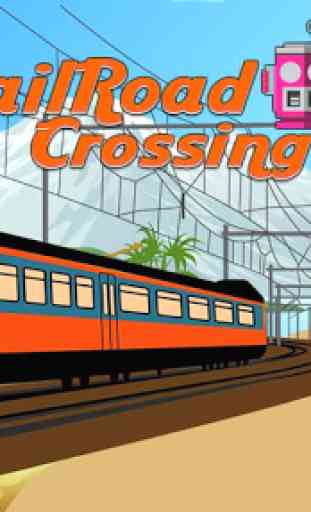 Railway Train Crossing 1