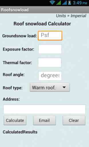 Roof Snow Load Calculator 1