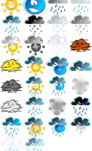 Weather M8. Icons. Cartoonz 2