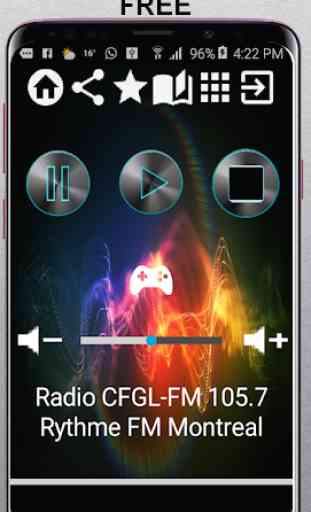 CA Radio CFGL-FM 105.7 Rythme FM Montreal 105.7 FM 1