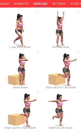 3D Squats Home Workout 2