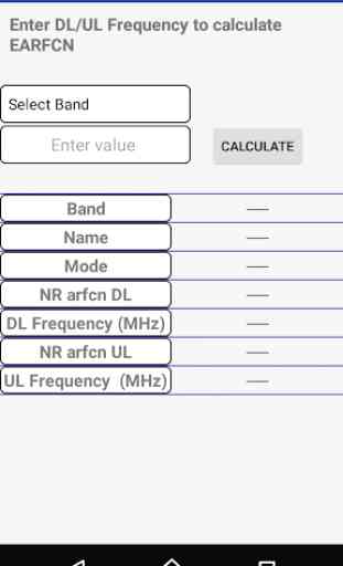 5G NR/4G LTE Frequency-ARFCN Calculator 2