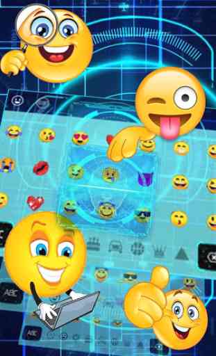Face Recognition Style Keyboard Theme 3