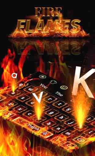 Fire Flames Keyboard 1