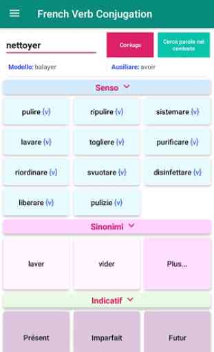 Francese verbo coniugazione-Coniugatore-Traduzione 1