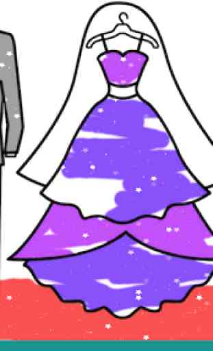 Glitter Dresses Coloring Book - Drawing pages 3