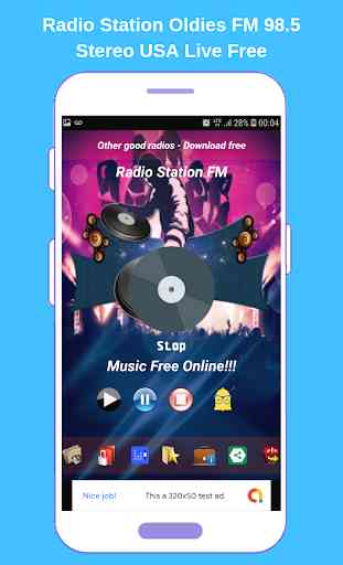 Radio Station Oldies FM 98.5 Stereo USA Live Free 2