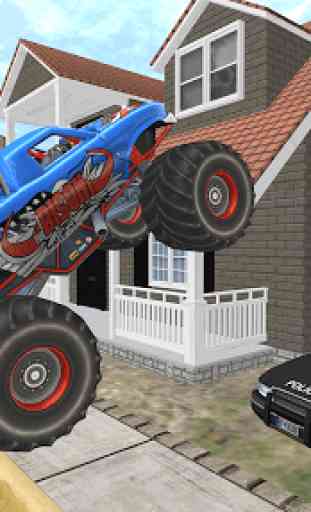 Real Monster Truck Cop Chase 1