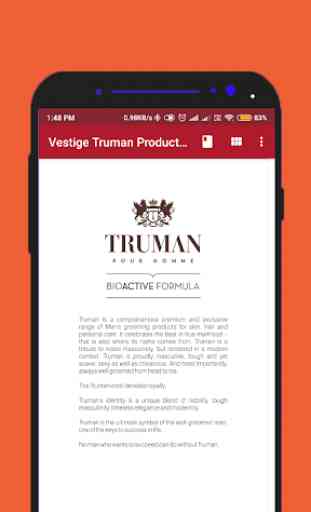Vestige Truman Product Catalogue 2