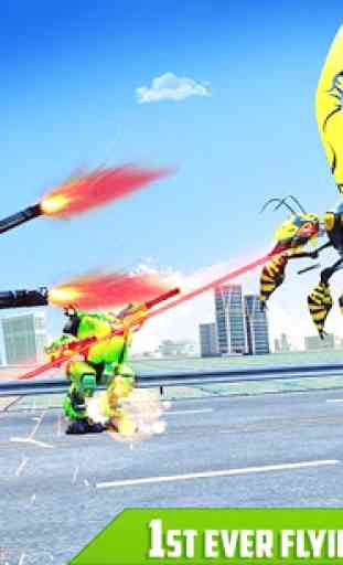 l'ape volante fa battaglia robotica: giochi robot 4