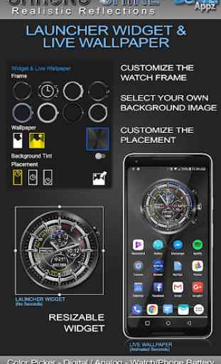 Chrono Shine HD Watch Face Widget & Live Wallpaper 3