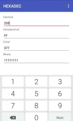 HEXADEC:Hexadecimal Decimal Octal Binary Converter 1