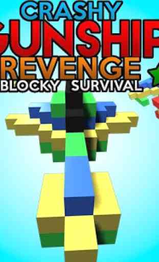 Hovercraft Crashy Gunship Revenge Blocky Survival 1