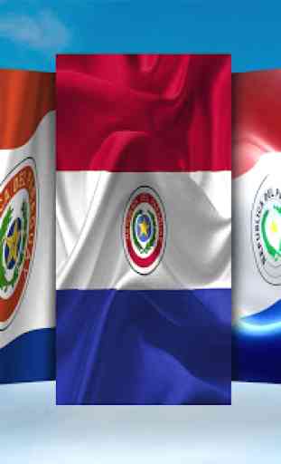Paraguay Flag Wallpaper 2