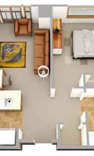 Piccola casa design 3D 3