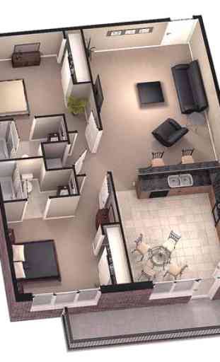 Piccola casa design 3D 4