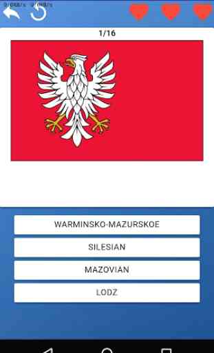 Province de Pologne - quiz, test, cartes, drapeaux 2