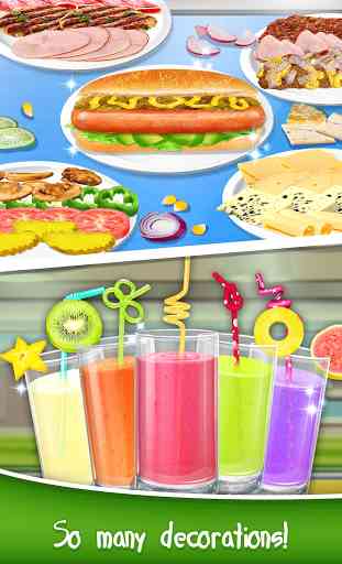 School Lunch Food - Hot Dog, Tator Tots & Juice 3