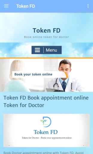 Token FD - Book token for doctor online 1