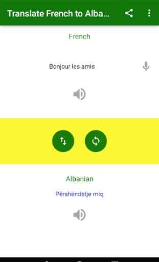 Translate French to Albanian 1