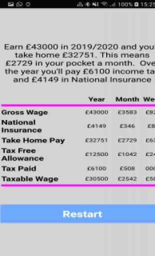 UK Income Tax Calculator 2019/20 2