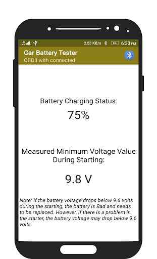 Car Battery Tester (OBD2 & ELM327) 3