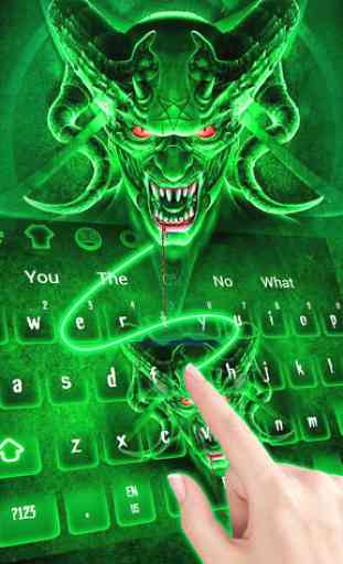 Devil Skull Scary Evil Keyboard Theme 1