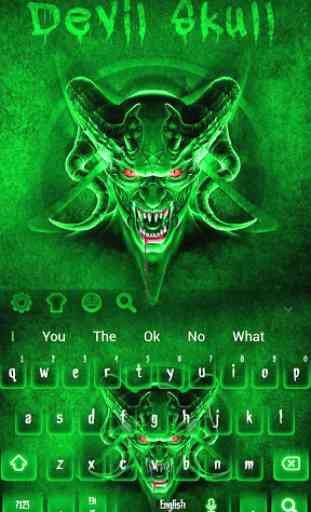 Devil Skull Scary Evil Keyboard Theme 4