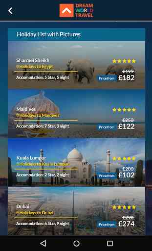 Dream World Travel - Cheap Flights & Hotels 4