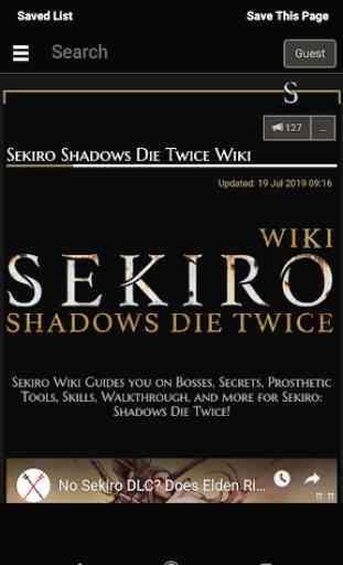 Guide For Sekiro 1