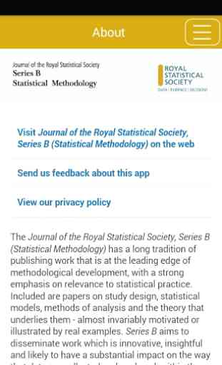 Journal of the RSS Series B 1