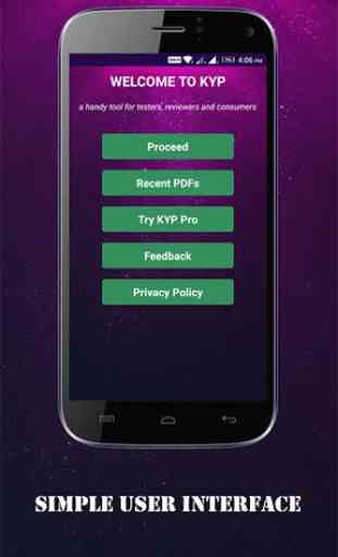 KYP - Know Your Phone App for Testers & Consumers 1
