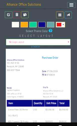 Purchase Order App - PO Builder 2