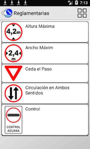 Segnali stradali Argentina 1