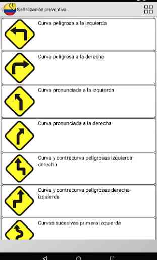 Segnali stradali Colombia 1