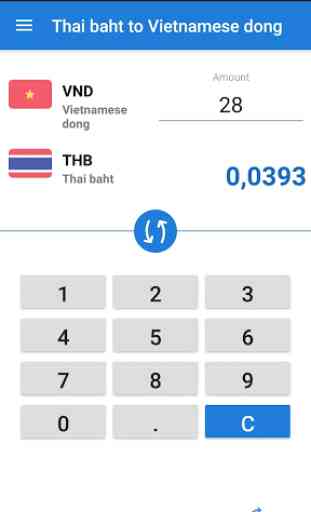 Thai baht Vietnamese Dong converter / THB to VND 2