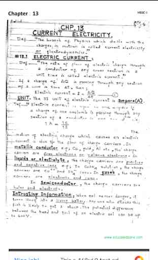 FSC ICS physics Part 2 2nd year Solved Notes 4