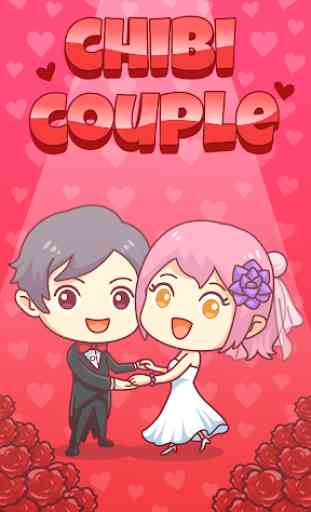 Happy Valentine's Day - Chibi Couple Sticker 1