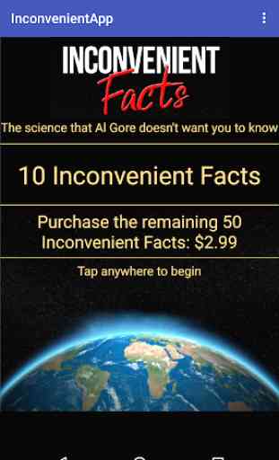 Inconvenient Facts 1