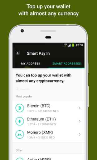 NEO Wallet. Send & Receive the coin－Freewallet 4