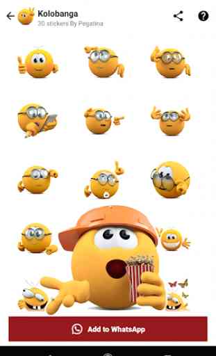 New Funny Stickers Emojis 3D WAstickerapps 1