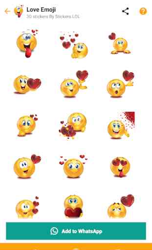 New Funny Stickers Emojis 3D WAstickerapps 4